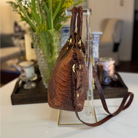 🤎 BRAHMIN MINI ASHER SATCHEL IN THE COLOR PECAN! - Picture 4 of 11